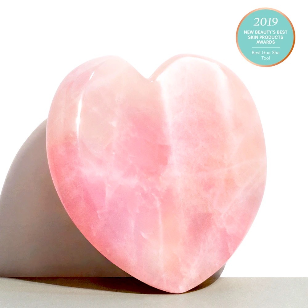 Kora’s Rose quartz Gua Sha w/ original packaging